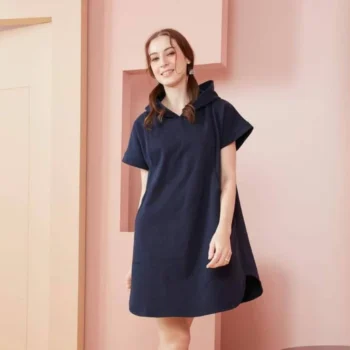 RIRIN Maternity – Premium Nursing Hoodie Dress รุ่น Ririn Hoodie ชุดคลุมท้องเปิดให้นม